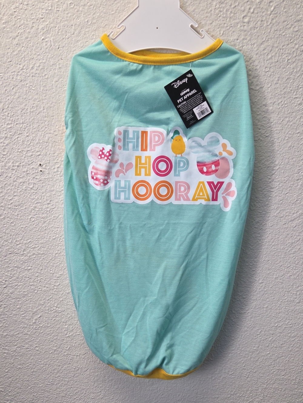 Disney Mint and Yellow 'Hip Hop Hooray' Pet Tee